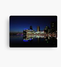 Media City Manchester At Dusk Canvas Print