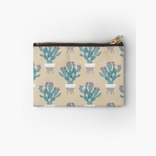 Item preview, Prickly pear cactus in a basket planter designed and sold by Iker Paz Studio.