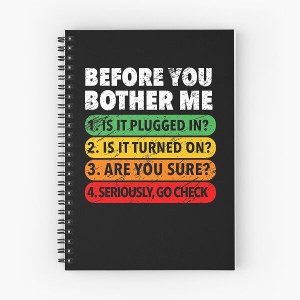 Item preview, Tech support checklist, before you bother me funny gift idea designed and sold by WeeTee.