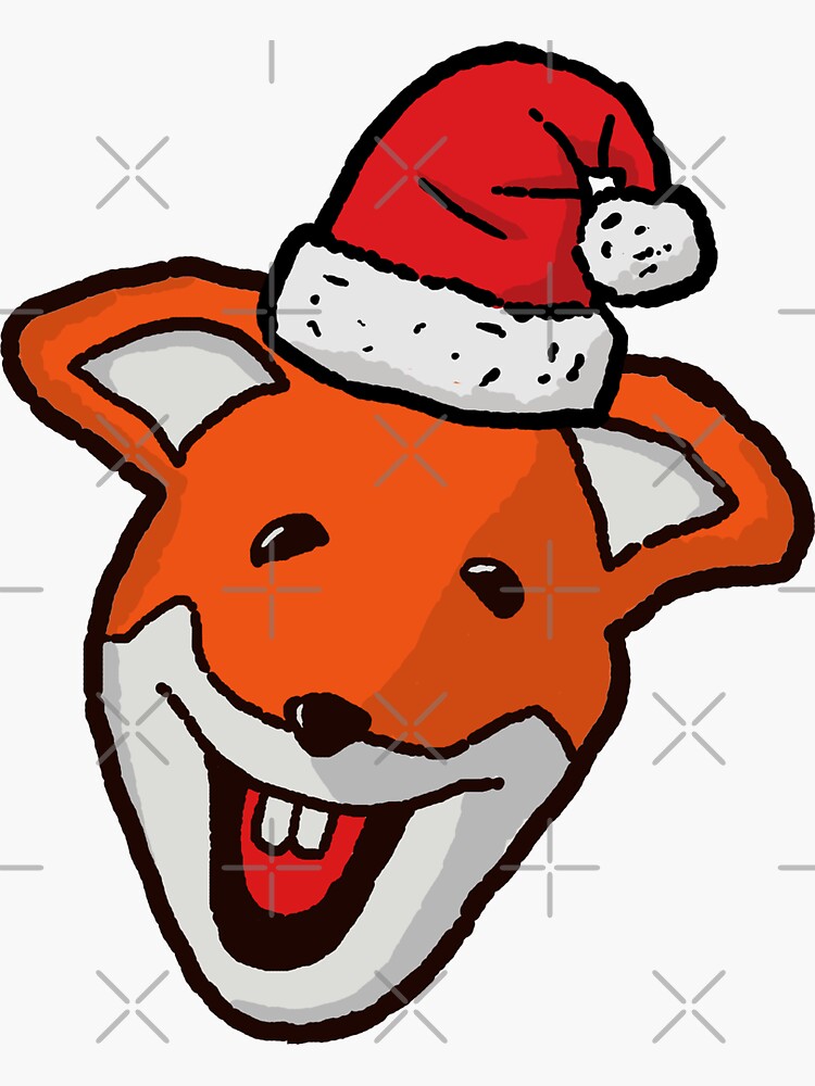 "XMAS Basil Brush From The Basil Brush Show" Sticker for Sale by