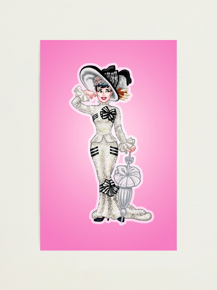 Audrey Hepburn My fair lady dress" Photographic Print for Sale by  Toomuchfun | Redbubble