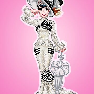 Audrey Hepburn My fair lady dress" Photographic Print for Sale by  Toomuchfun | Redbubble