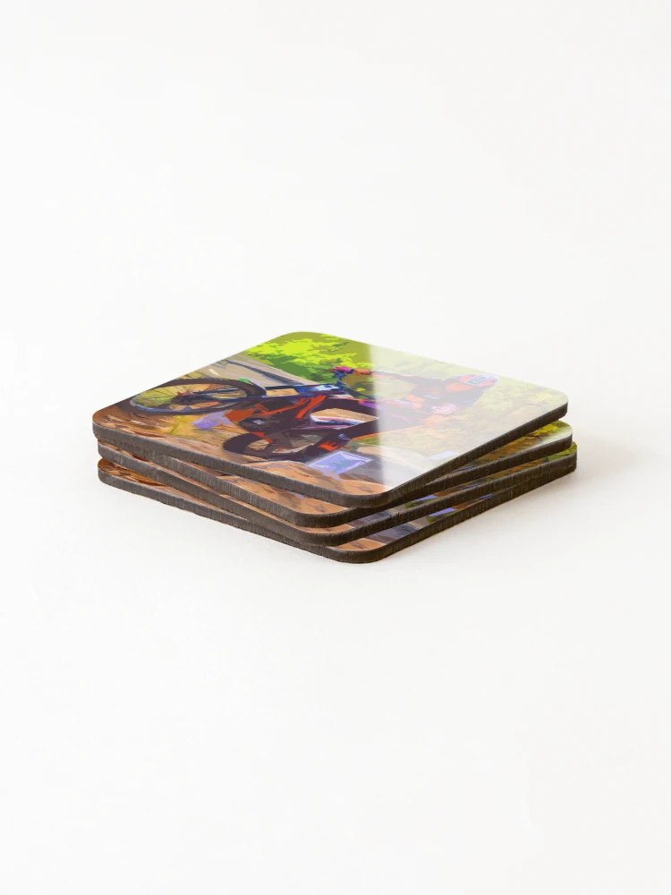Thumbnail 4 of 5, Coasters (Set of 4), Trials Riding designed and sold by PODLizardWizard.