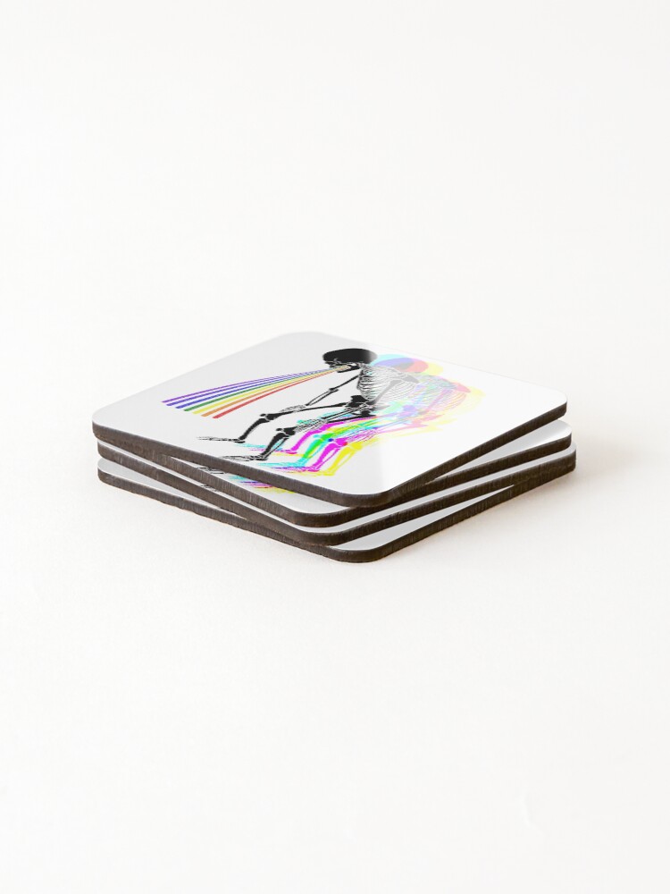 Alternate view of Super Rainbow Coasters (Set of 4)