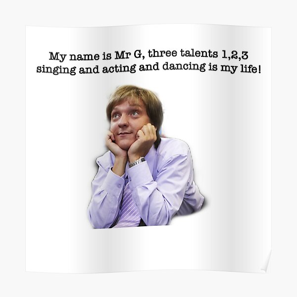 Mr G Posters Redbubble