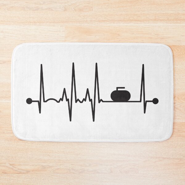 Item preview, Curling Heartbeat designed and sold by teesaurus.