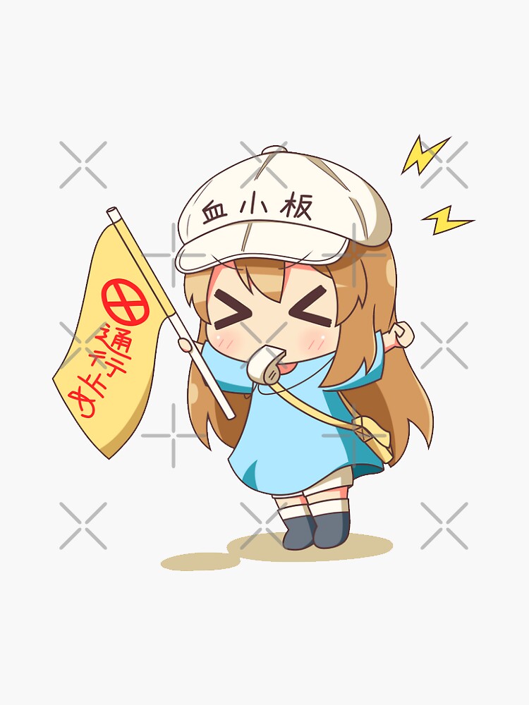 Cells at Workhataraku Saibou Sticker Set Waterproof 