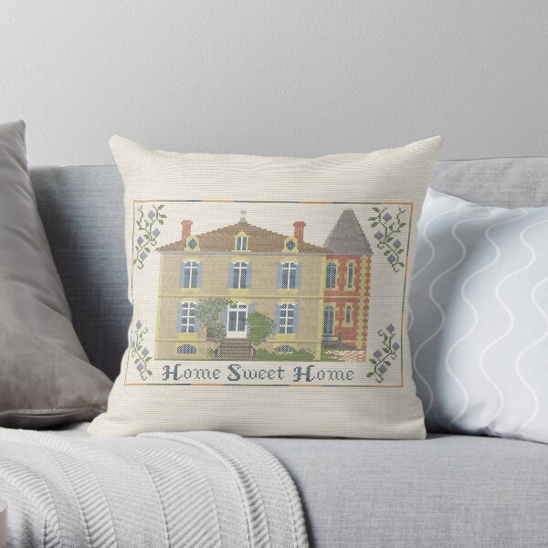 Broderie Fontaines Coussin