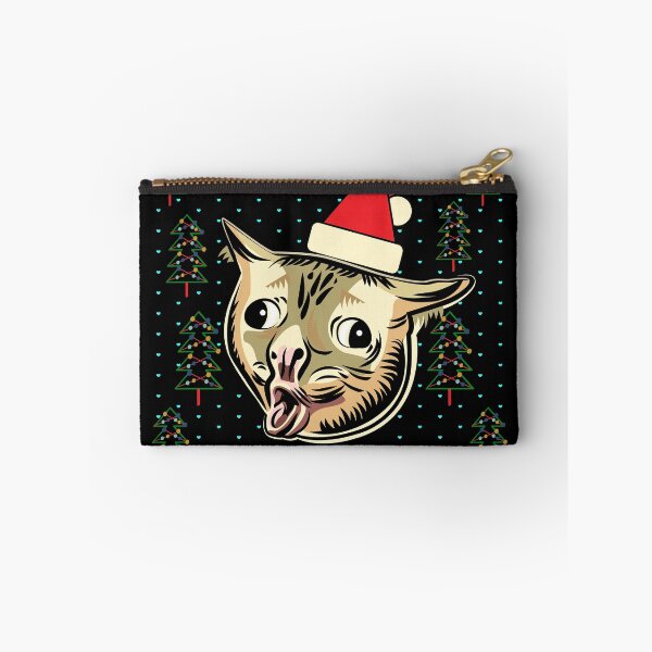 Item preview, Coughing Cat Meme Ugly Christmas Sweater designed and sold by okpinsPets.