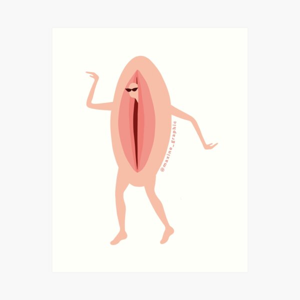 dancing vulva Kunstdruck