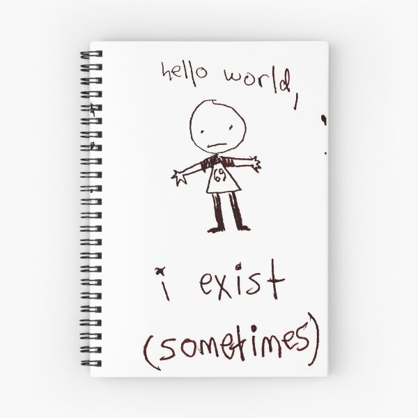 Item preview, i exist (sometimes) designed and sold by april aberdeen.