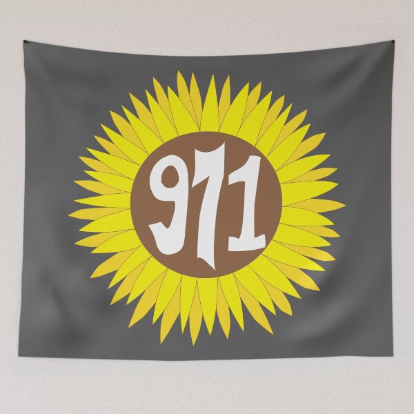 Item preview, Hand Drawn Oregon Sunflower 971 Area Code designed and sold by itsrturn.