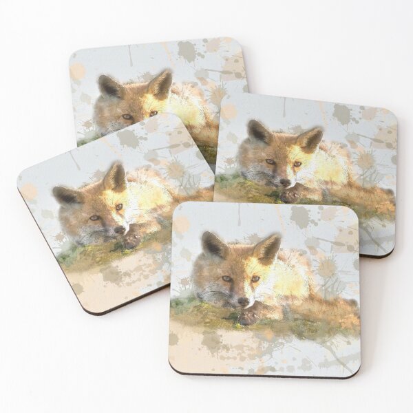 Item preview, Fox watercolour designed and sold by HoundieLover.