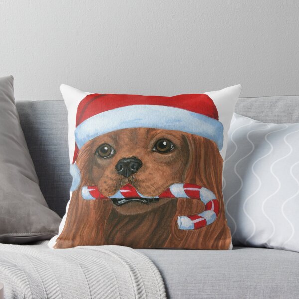 Item preview, Christmas Cavalier King Charles Spaniel Ruby designed and sold by amberwjohnson.