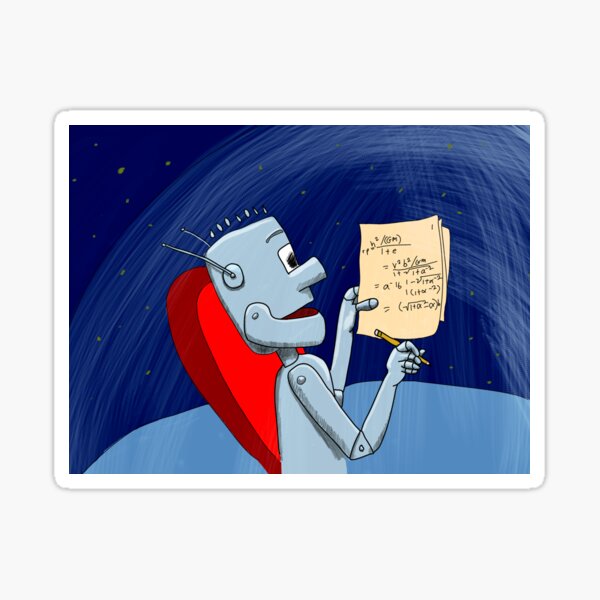 Newtral the Robot Sticker