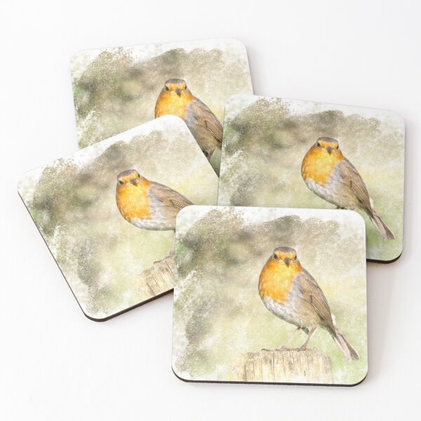 Item preview, Robin watercolour designed and sold by HoundieLover.