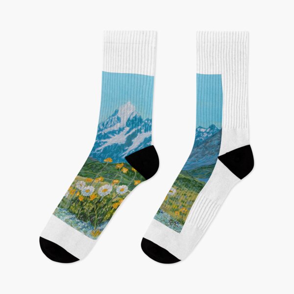 Item preview, Mount Cook (Aoraki) and flowers, New Zealand designed and sold by AntonL18.