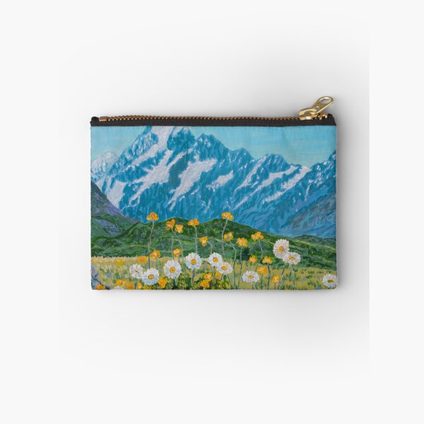 Item preview, Mount Cook (Aoraki) and flowers, New Zealand designed and sold by AntonL18.