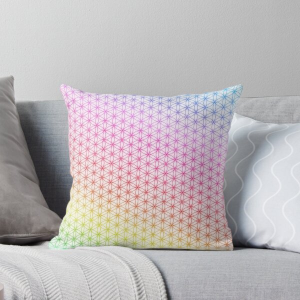 Item preview, Flower of Life pattern rainbow on white designed and sold by filippobassano.