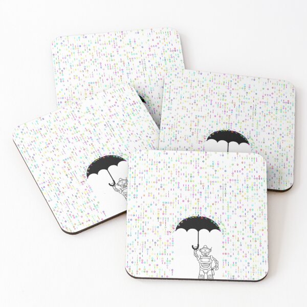 Item preview, Robot Binary Rain Coder designed and sold by Original Cheddar.