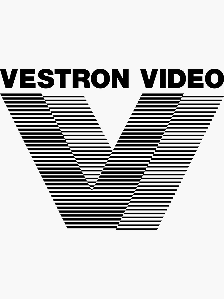 "Vestron Video logo (Black)" Sticker for Sale by conuredesign Redbubble
