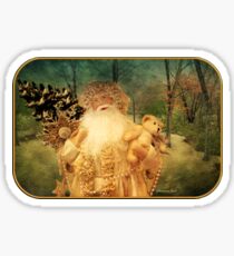 Victorian Christmas ~ White Santa Sticker
