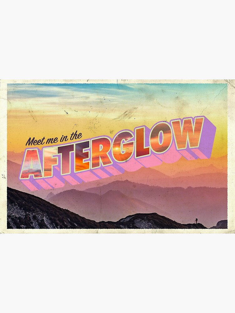 Thumbnail 2 of 2, Postcard, Afterglow Vintage Postcard designed and sold by thefastestcat.