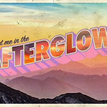 Artwork thumbnail, Afterglow Vintage Postcard by thefastestcat