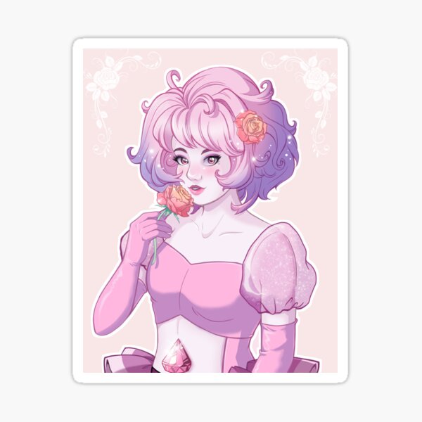 Diamond and Rose Sticker