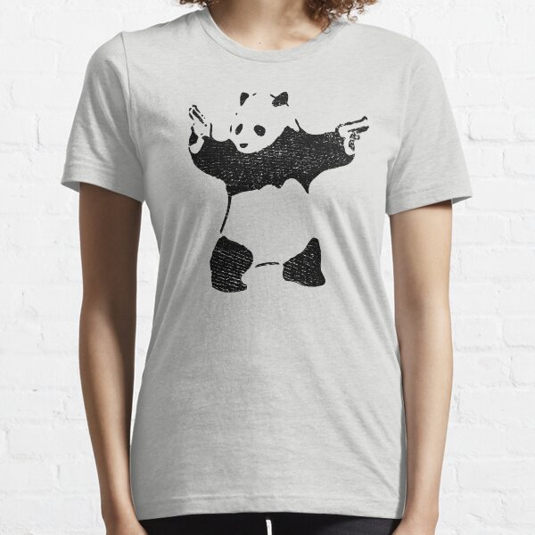 Panda with Guns (distressed design) Essential T-Shirt