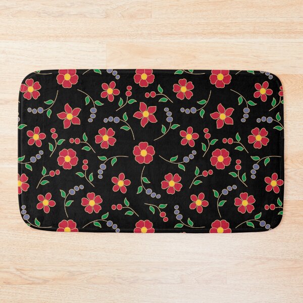 Item preview, Jewel Red Flower Swirl Pattern designed and sold by karwilberevivalcollection.