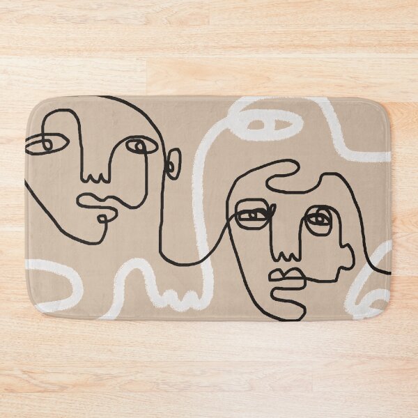 Item preview, Faces one line art designed and sold by trajeado14.