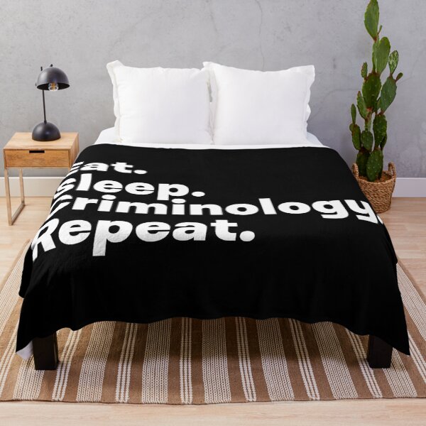 Artikelvorschau, Eat Sleep Criminology Repeat entworfen und verkauft von teesaurus.