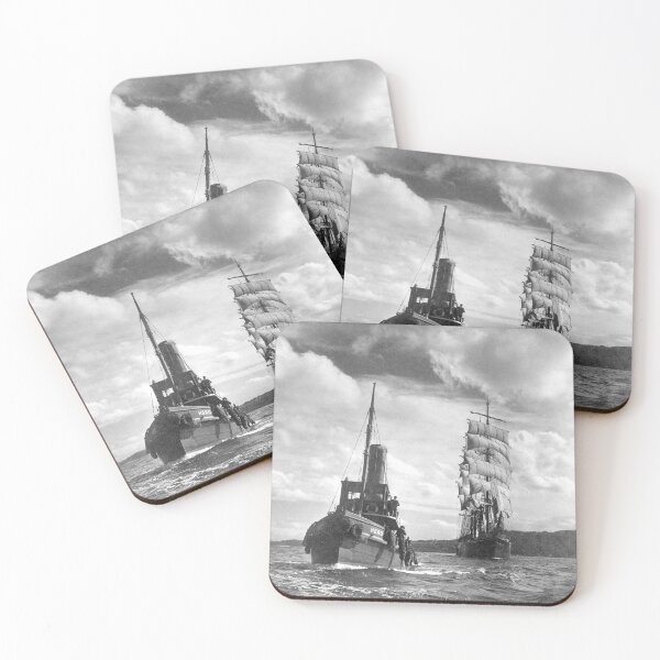 Item preview, The tug HERO towing the sailing ship PAMIR  designed and sold by anmm.