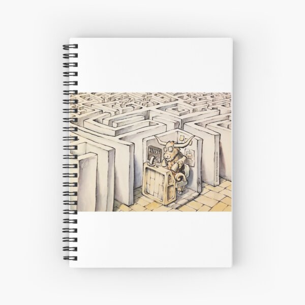 Minotaur at the Office Spiral Notebook