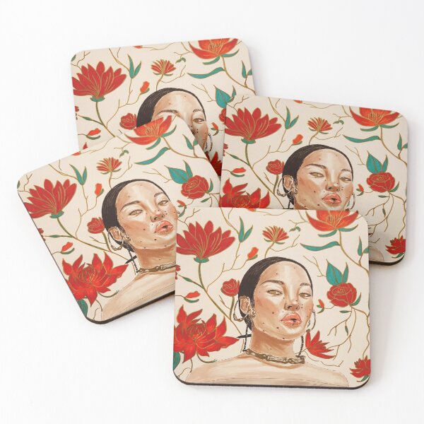 Item preview, Floral Portrait  designed and sold by Zainab Anwar.