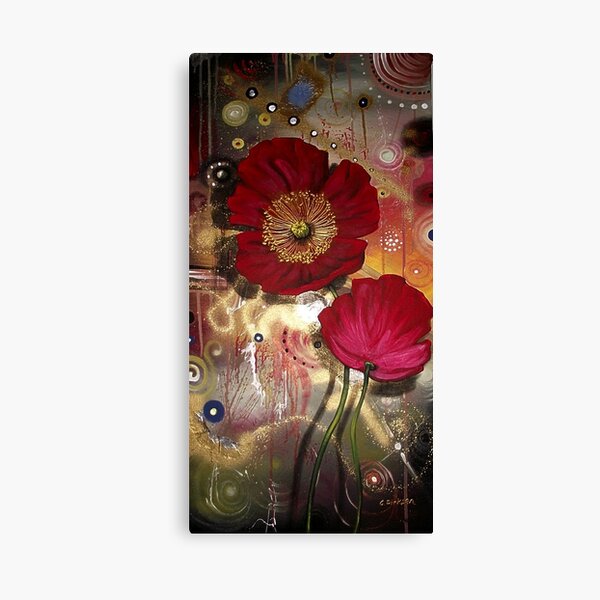 Red Poppies - Finding Beauty in Chaos Series Canvas Print