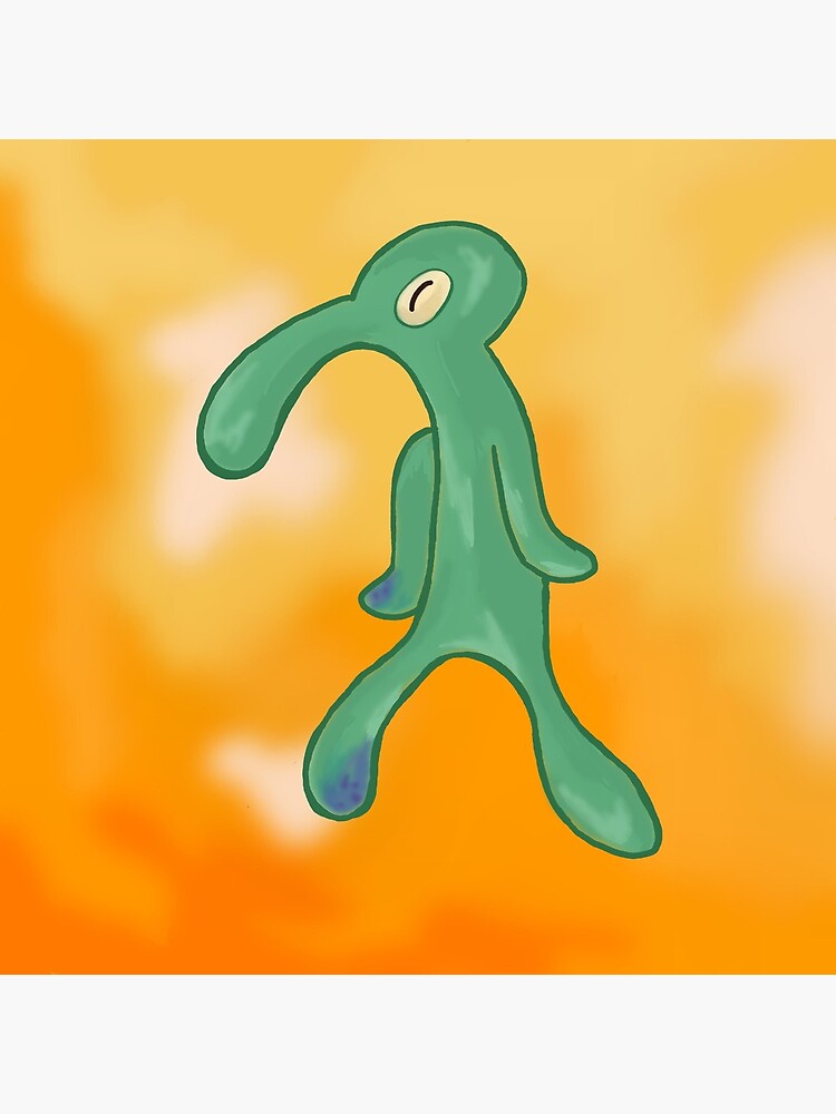 "Squidward's Painting" Art Print by tessreeber | Redbubble