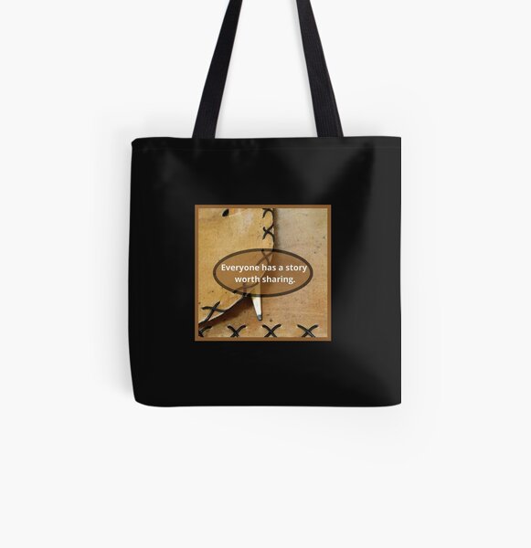 Everyone Has A Story Worth Sharing All Over Print Tote Bag
