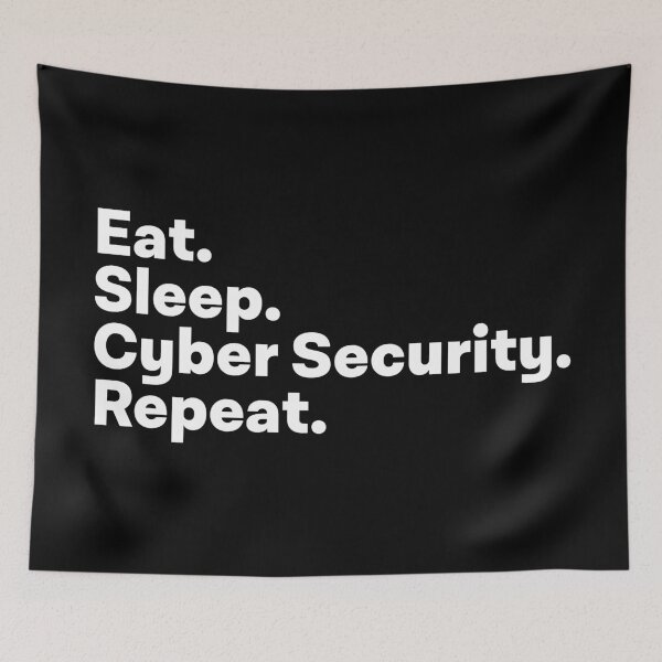 Item preview, Eat Sleep Cyber Security Repeat designed and sold by teesaurus.