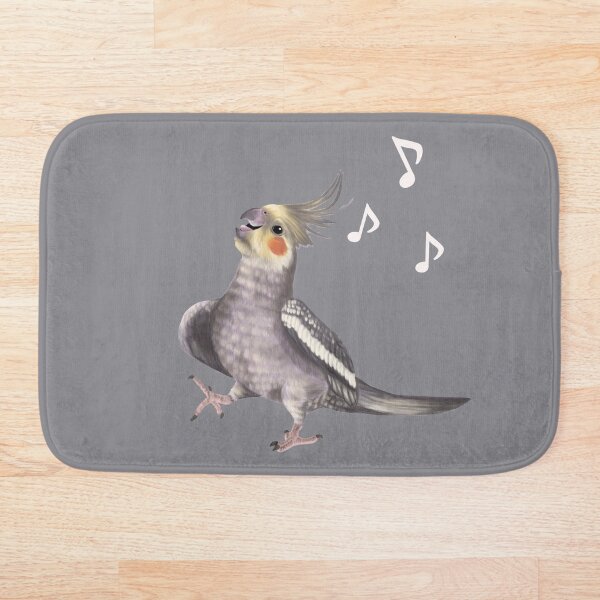 Aperçu de l'œuvre Chant Cockatiel - oiseau heureux avec des notes de musique créée et vendue par Mehu.