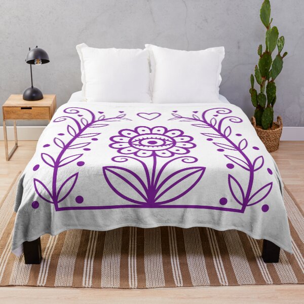 Item preview, Cyclops Flower Guarded by Branch Leaves Frame Digital Illustration (purple) designed and sold by wariana.