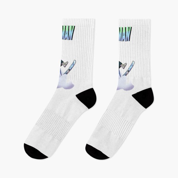 Aperçu de l'œuvre Splat man (chaussettes) créée et vendue par UnicornDaya.