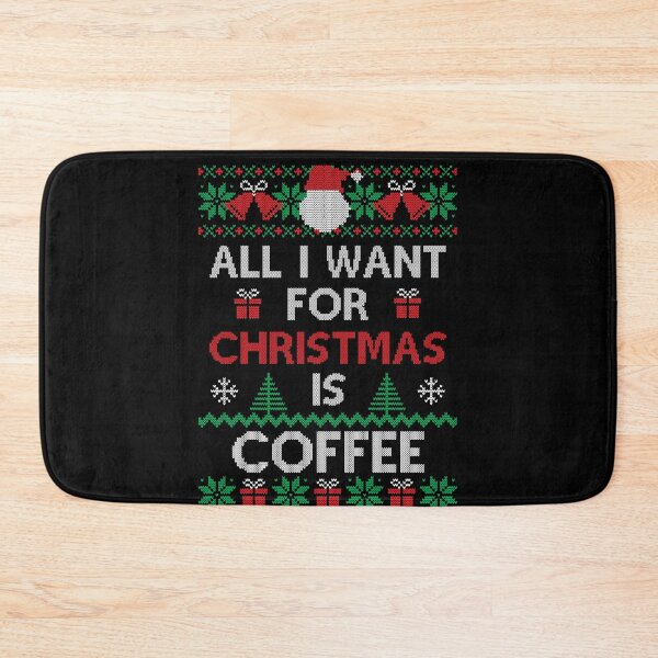 Item preview, All I want for Christmas is Coffee Ugly Sweater Funny Family Novelty Xmas Gift for Coffee Lovers designed and sold by zenpatterns.