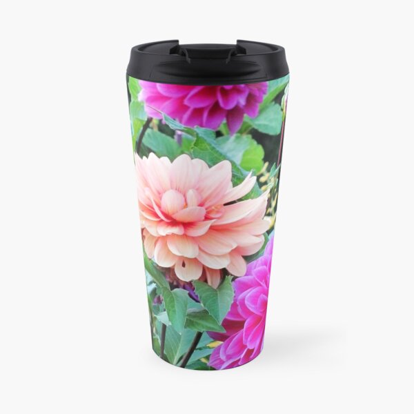 Pretty Pink Garden Travel Mug