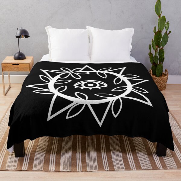 Item preview, Original Flourishing Sun Design (inverted/negative B/W) designed and sold by wariana.