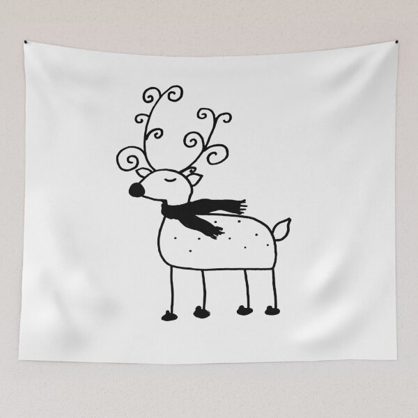 Item preview, Black reindeer  designed and sold by ArtsyEmma2.