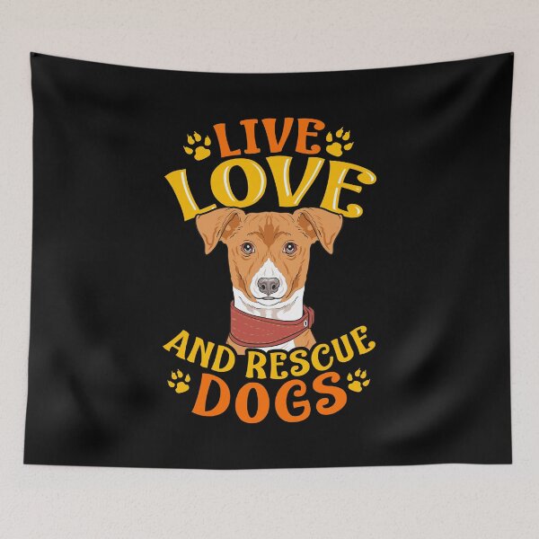 Item preview, Cute & Funny Live, Love, Rescue Dogs Puppy Owners designed and sold by perfectpresents.
