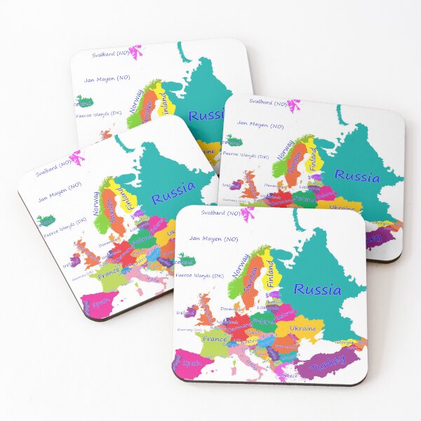Item preview, Europe map with the  borders and countries names designed and sold by mashmosh.