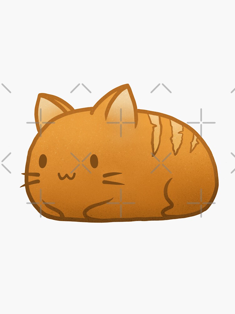 "Cat Loaf" Sticker by veeuu Redbubble